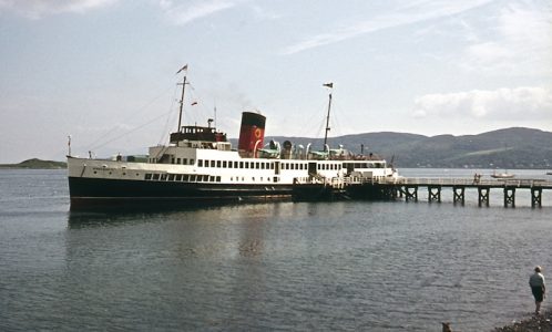 Queen Mary II at Tighnabruaich in 1974