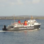 Isle of Arran leaves Stornoway for Ullapool 27 February 2014 (Mark Nicolson)