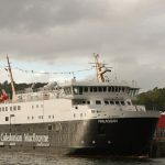 Finlaggan at Oban after arrival from delivery voyage
