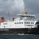 mv Bute dressed overall celebrating 150 years since the opening of Wemyss Bay Station photographed 16 May 2015 (Roy Paterson)