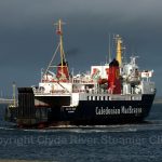 MV Isle of Arran berthing at Troon 8 January 2014 (Linda Rayner)