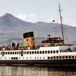 Queen Mary ll arriving at Brodick - Roy Hamilton Collection