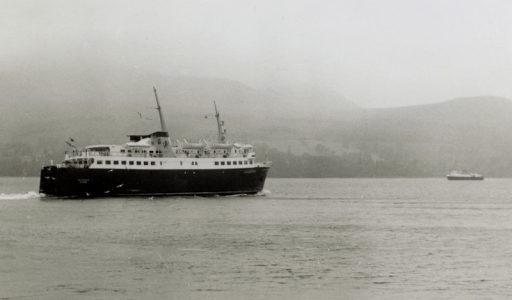 Caledonia and Cowal in Brodick Bay 9 August 1970 (Andrew Clark)