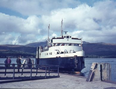 Cowal arriving at Brodick 27 September 1970