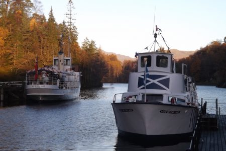 Trossachs Pier with Sir Walter Scott and Lady of the Lake