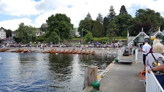 Bowness beach from the pier