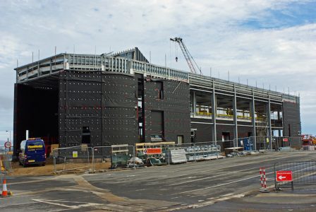September 2016: the new terminal building takes shape -- copyright Eric Schofield