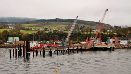 Harbour redevelopment at Brodick