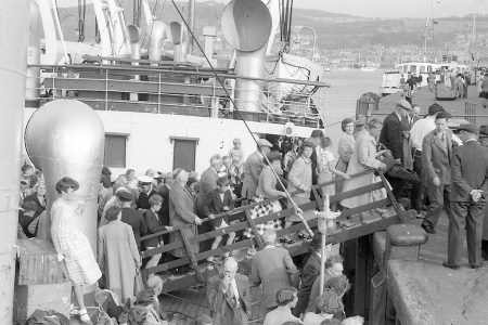 At Gourock on 7 August 1957 after the Up-River Cruise