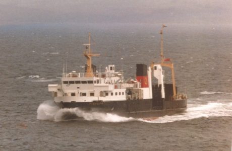 Favourite steamer: Lawrences classic portrait of Pioneer off Mallaig on 22 June 1979 -- copyright photo Lawrence Macduff